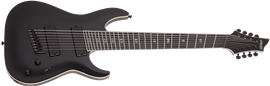 Schecter DIAMOND SERIES C-8 MS SLS ELITE "EVIL TWIN" Satin Black 8-String Electric Guitar  